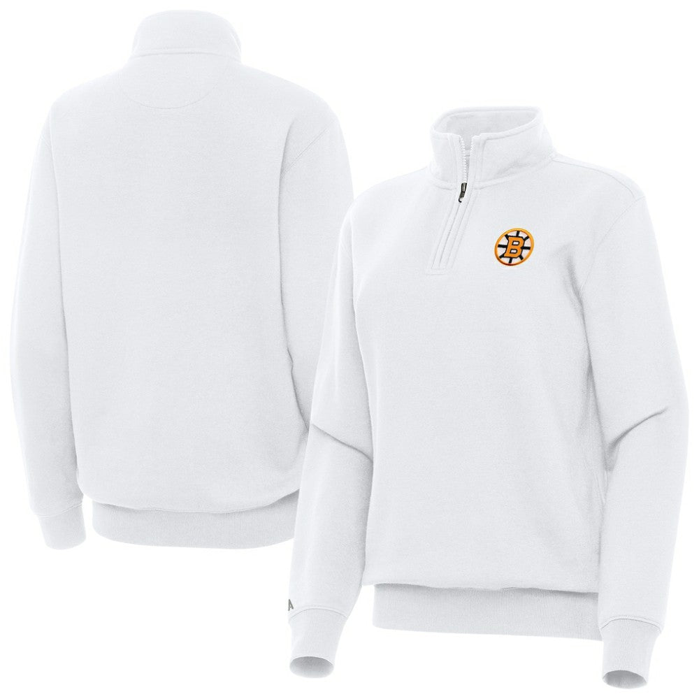 Boston Bruins Antigua Women's Victory Quarter-Zip Pullover Top -  NHL Pullover