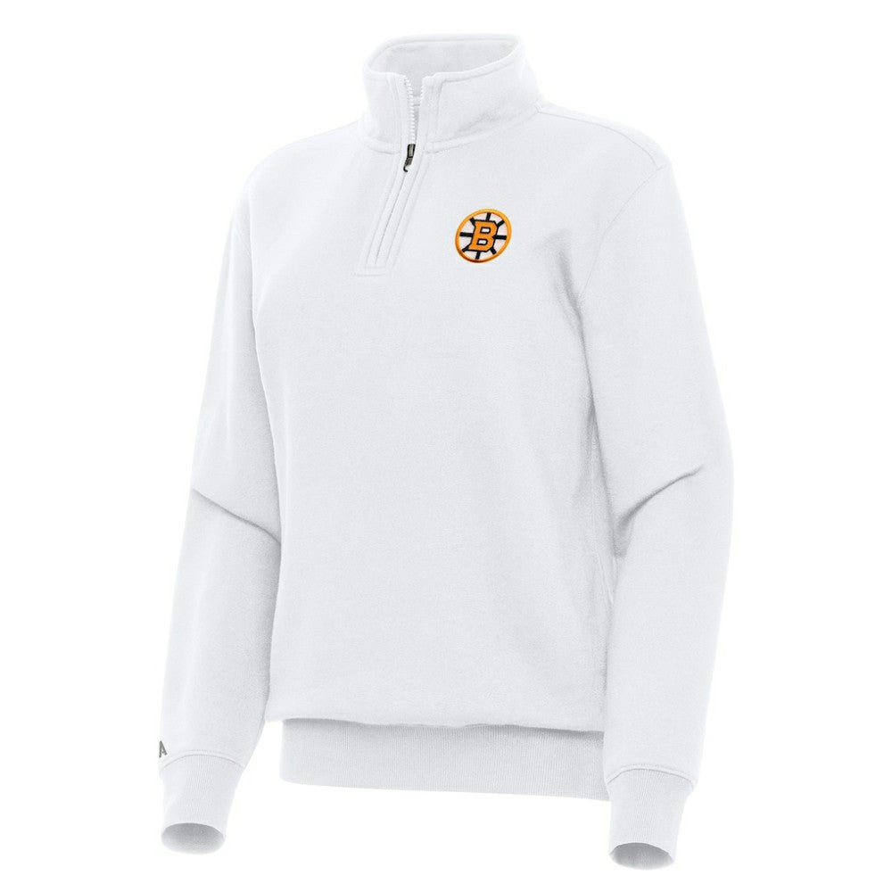 Boston Bruins Antigua Women's Victory Quarter-Zip Pullover Top -  NHL Pullover