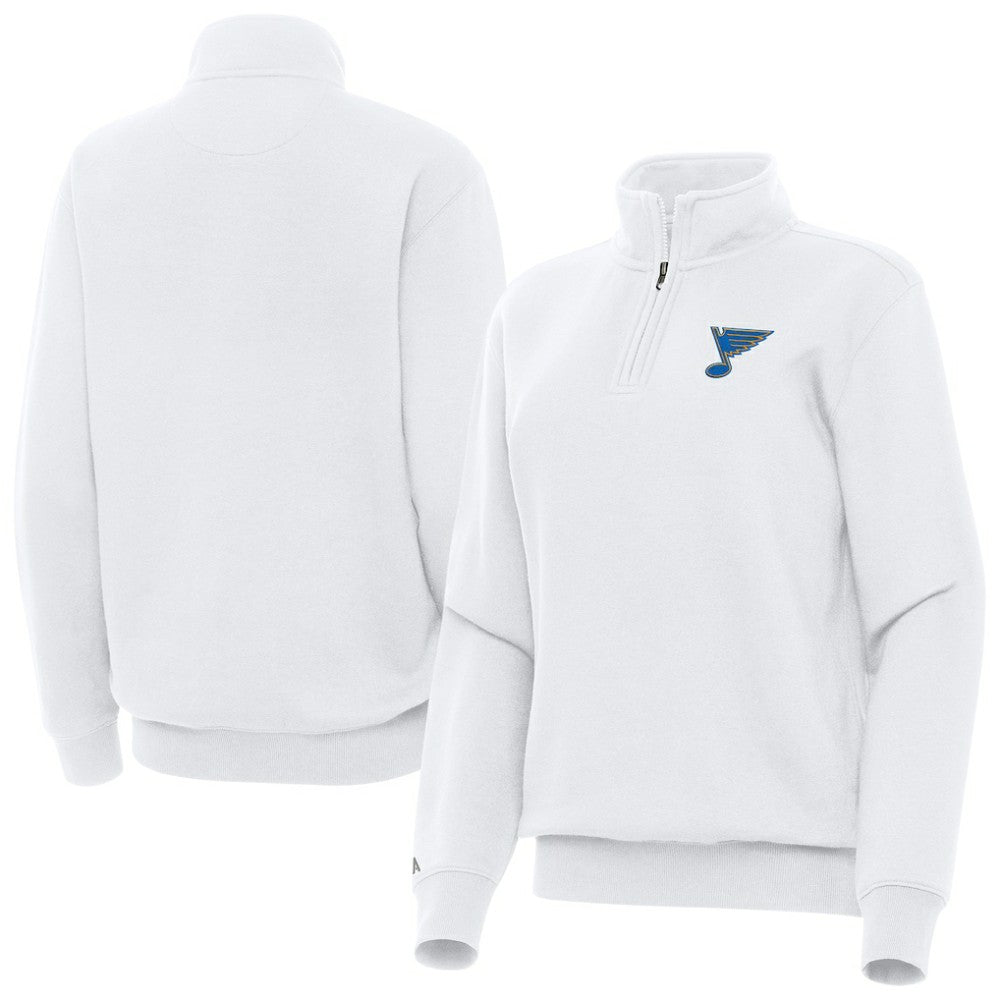 St. Louis Blues Antigua Women's Victory Quarter-Zip Pullover Top -  NHL Pullover