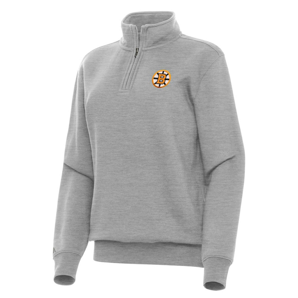 Boston Bruins Antigua Women's Victory Quarter-Zip Pullover Top -  NHL Pullover