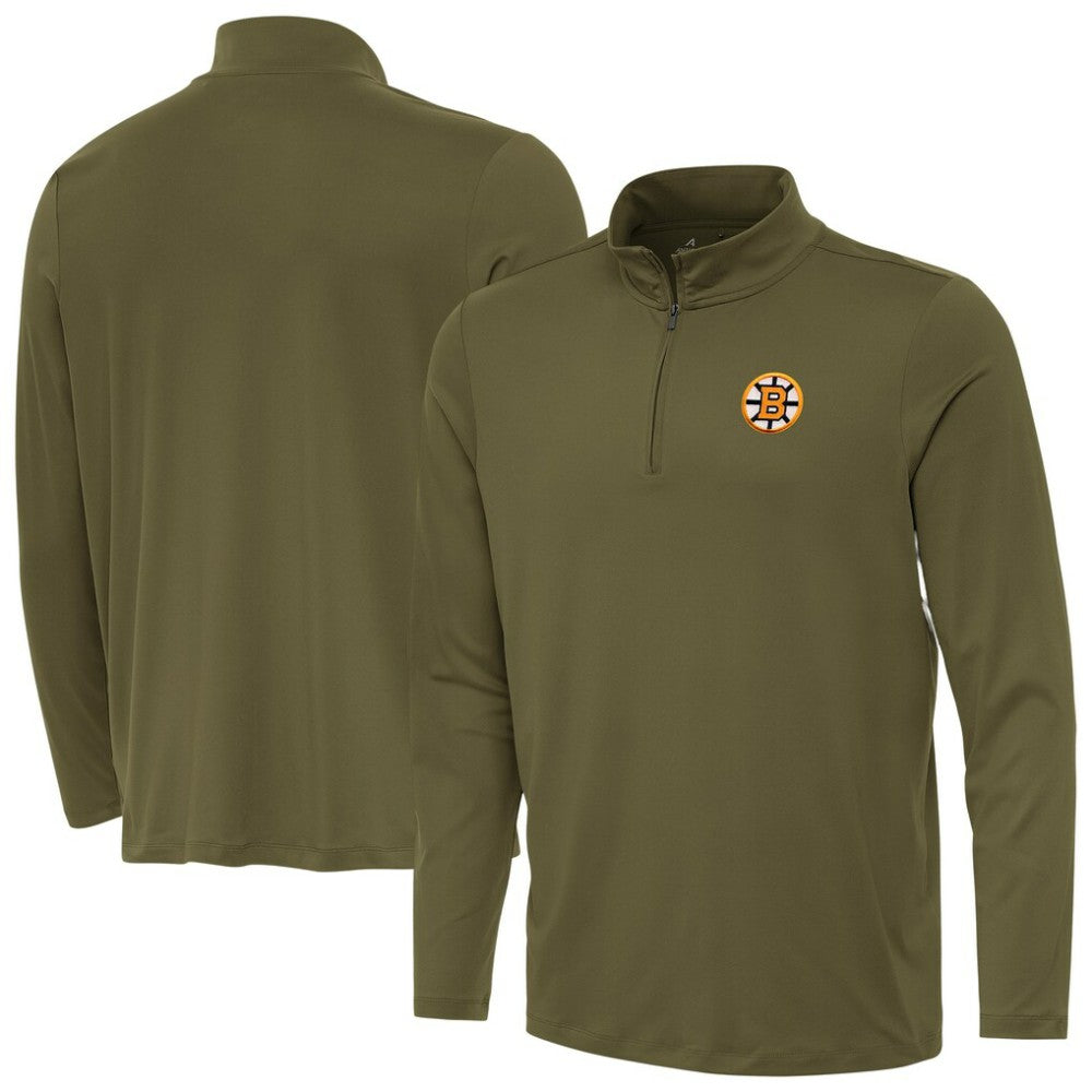 Boston Bruins Antigua Reprocess Quarter-Zip Pullover -  NHL Pullover