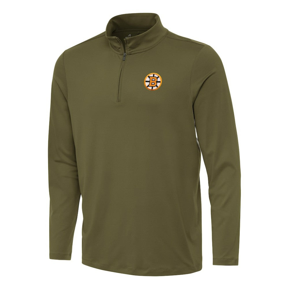 Boston Bruins Antigua Reprocess Quarter-Zip Pullover -  NHL Pullover