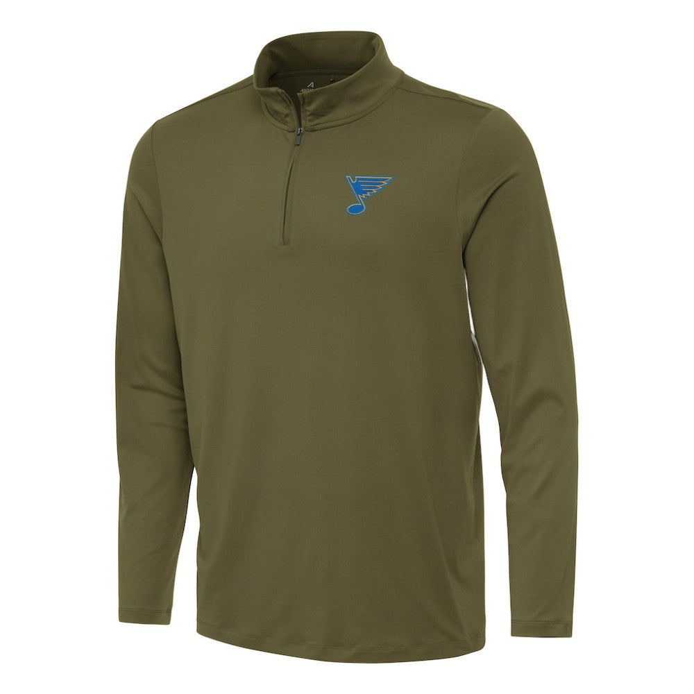 St. Louis Blues Antigua Reprocess Quarter-Zip Pullover -  NHL Pullover