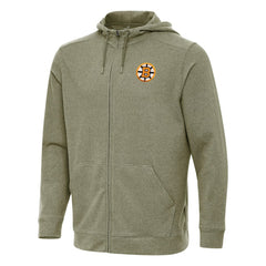 Boston Bruins Antigua Effortless Full-Zip Hoodie -  NHL Hoodies