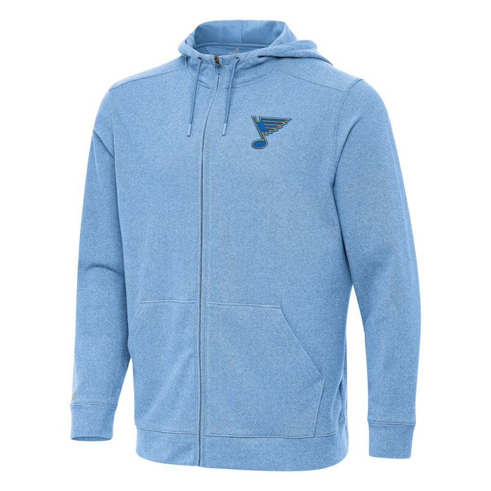 St. Louis Blues Antigua Effortless Full-Zip Hoodie -  NHL Hoodies
