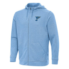 St. Louis Blues Antigua Effortless Full-Zip Hoodie -  NHL Hoodies