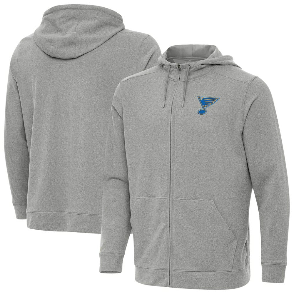 St. Louis Blues Antigua Effortless Full-Zip Hoodie -  NHL Hoodies