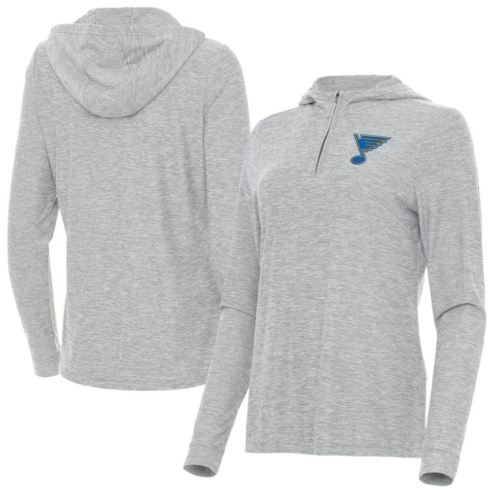 St. Louis Blues Antigua Women's Daybreak Quarter-Zip Hoodie -  NHL Hoodies