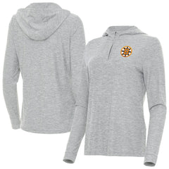 Boston Bruins Antigua Women's Daybreak Quarter-Zip Hoodie -  NHL Hoodies