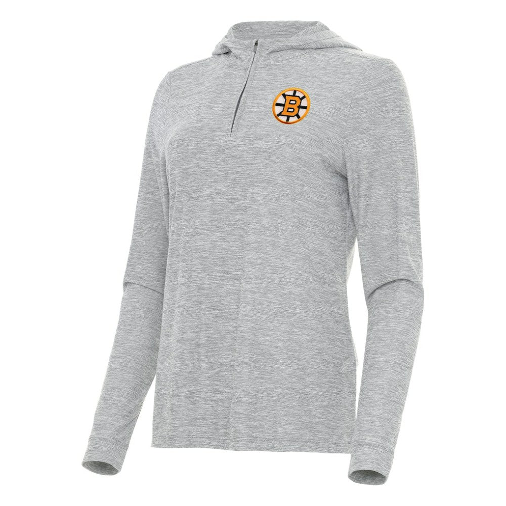 Boston Bruins Antigua Women's Daybreak Quarter-Zip Hoodie -  NHL Hoodies