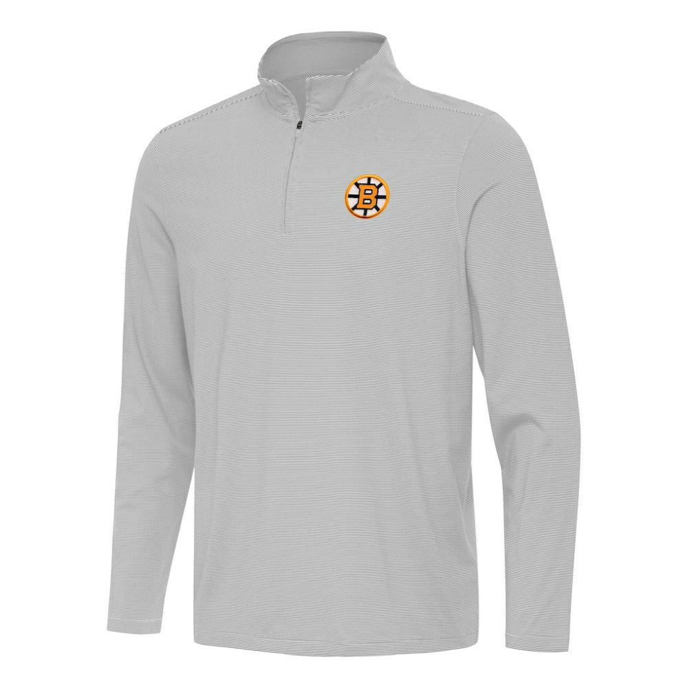 Boston Bruins Antigua Twine Quarter-Zip Pullover -  NHL Pullover