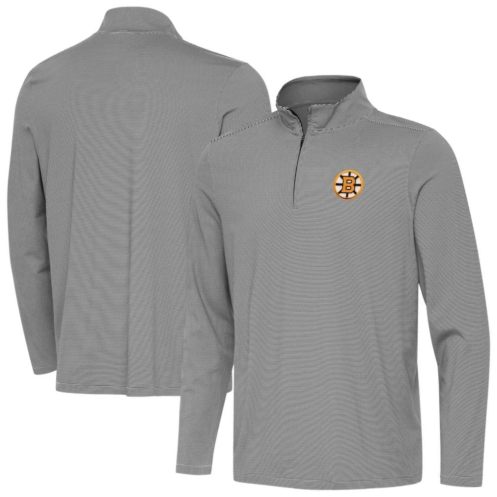 Boston Bruins Antigua Twine Quarter-Zip Pullover -  NHL Pullover