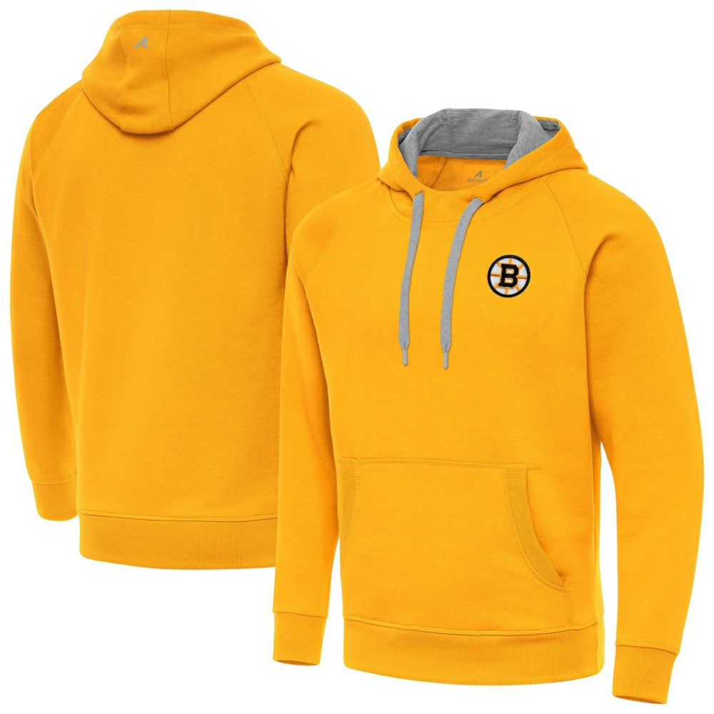 Boston Bruins Antigua Victory Pullover Hoodie -  NHL Hoodies