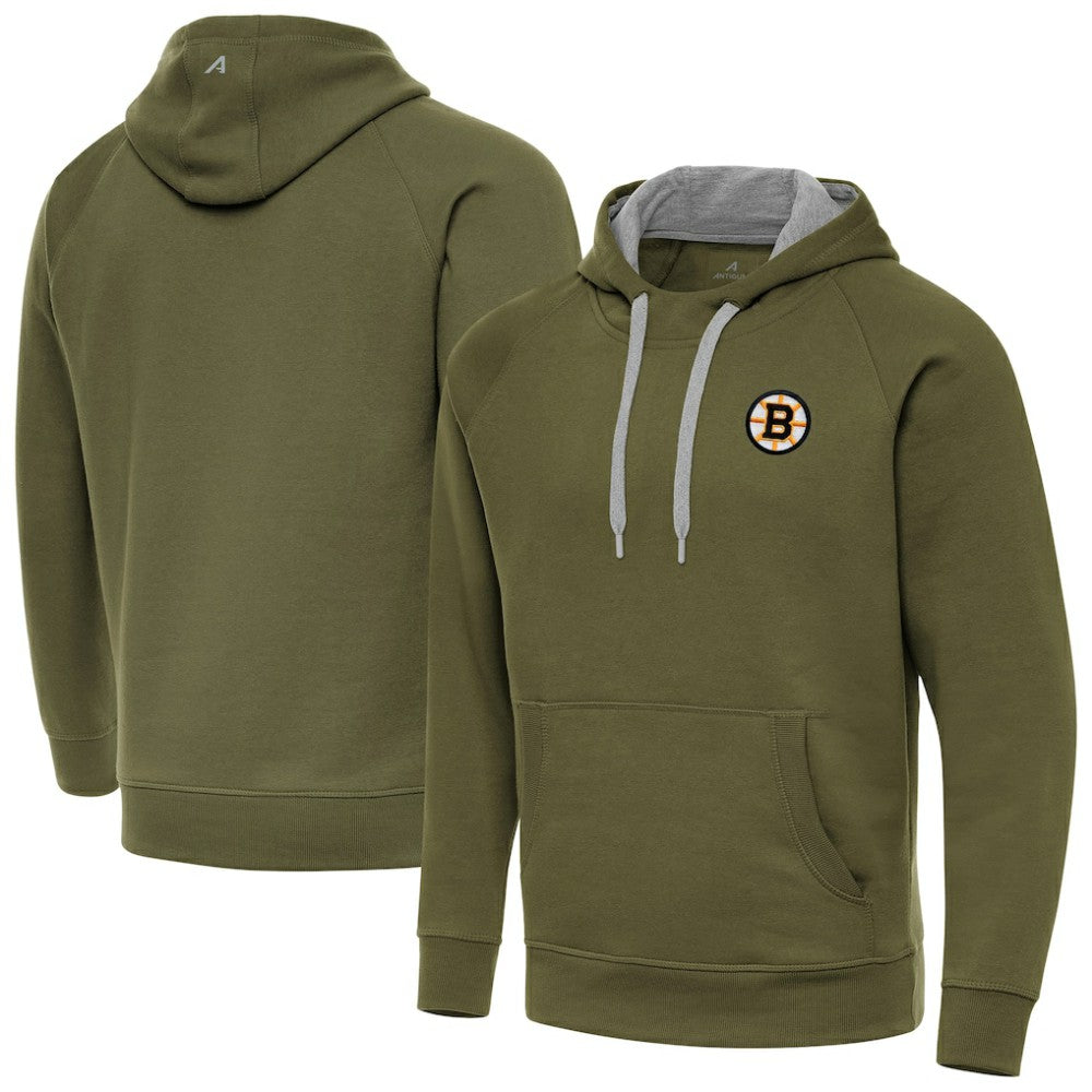 Boston Bruins Antigua Victory Pullover Hoodie -  NHL Hoodies