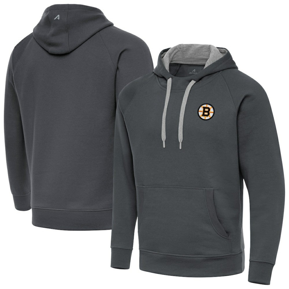Boston Bruins Antigua Victory Pullover Hoodie -  NHL Hoodies