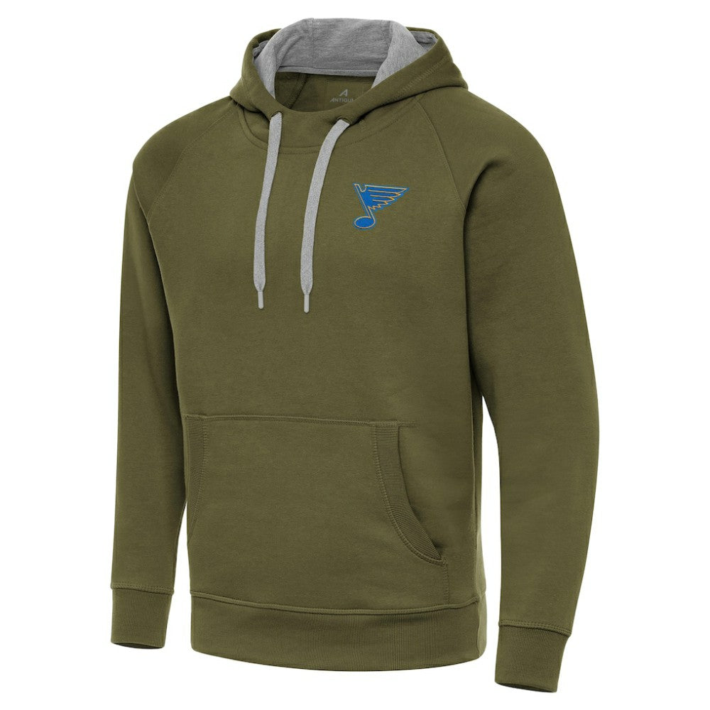 St. Louis Blues Antigua Victory Pullover Hoodie -  NHL Hoodies