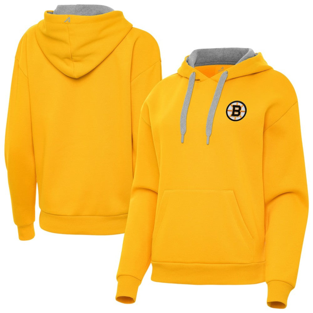 Boston Bruins Antigua Women's Victory Pullover Hoodie -  NHL Hoodies
