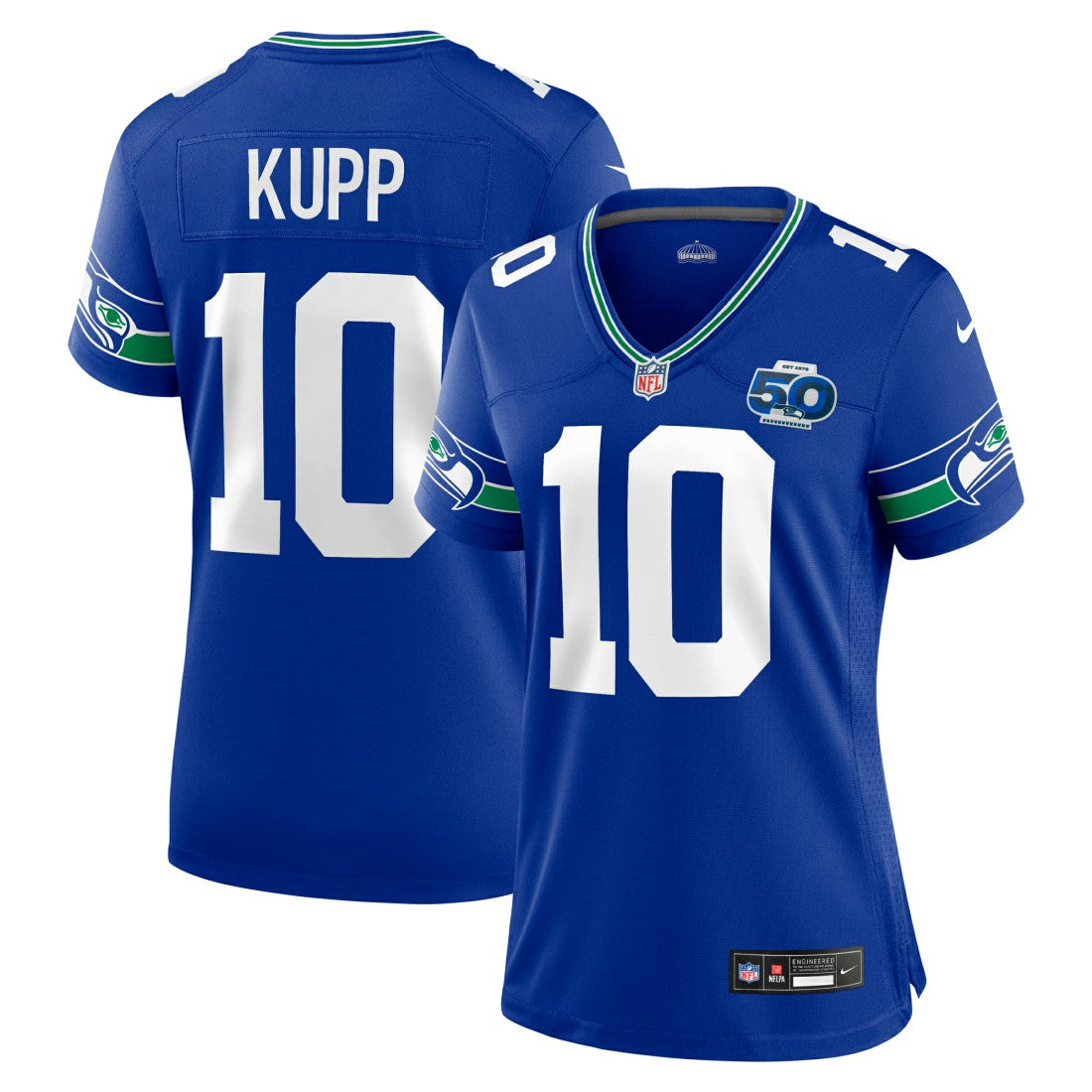 Seattle Seahawks Cooper Kupp  Women's Alternate 50th Season Game Jersey | NFL Online