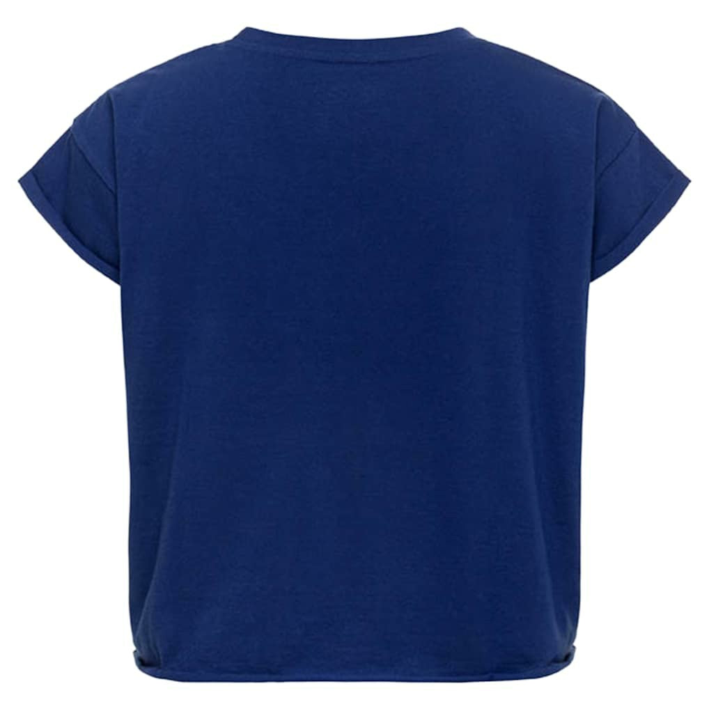 Blue Orlando Magic Sportiqe Women's Cropped Genuine Issue Collection Alana T-Shirt | NBA