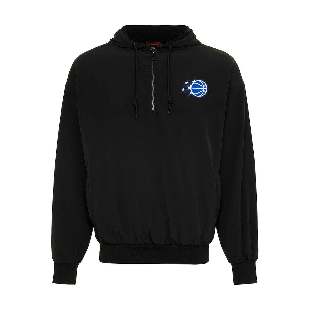 Black NBA Sportiqe Unisex Winfield Quarter-Zip Fleece Hoodie | NBA