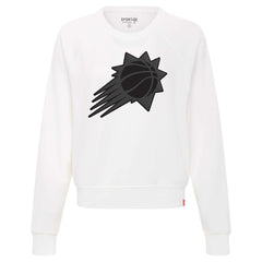 White Phoenix Suns Sportiqe Women's Genuine Issue Collection Ashlyn Raglan Sweatshirt | NBA