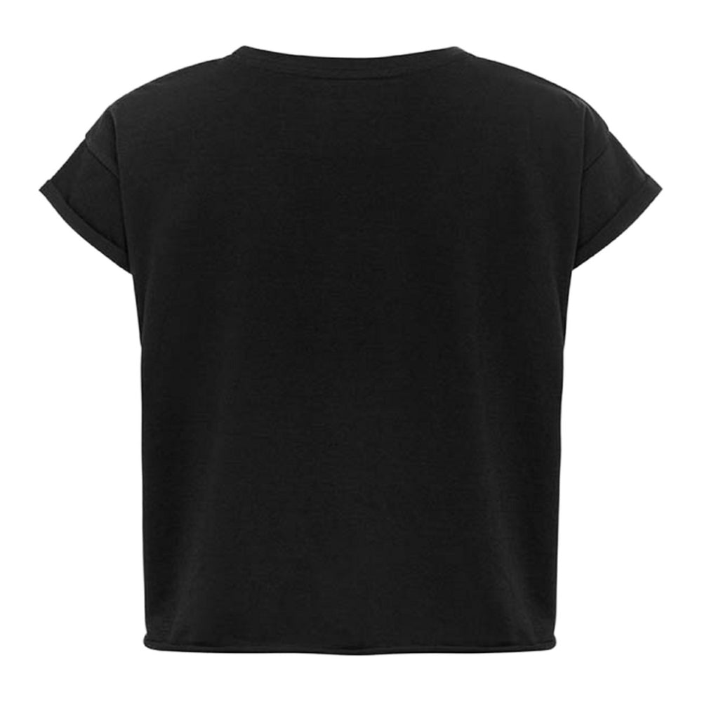 Black Phoenix Suns Sportiqe Women's Cropped Genuine Issue Collection Alana T-Shirt | NBA