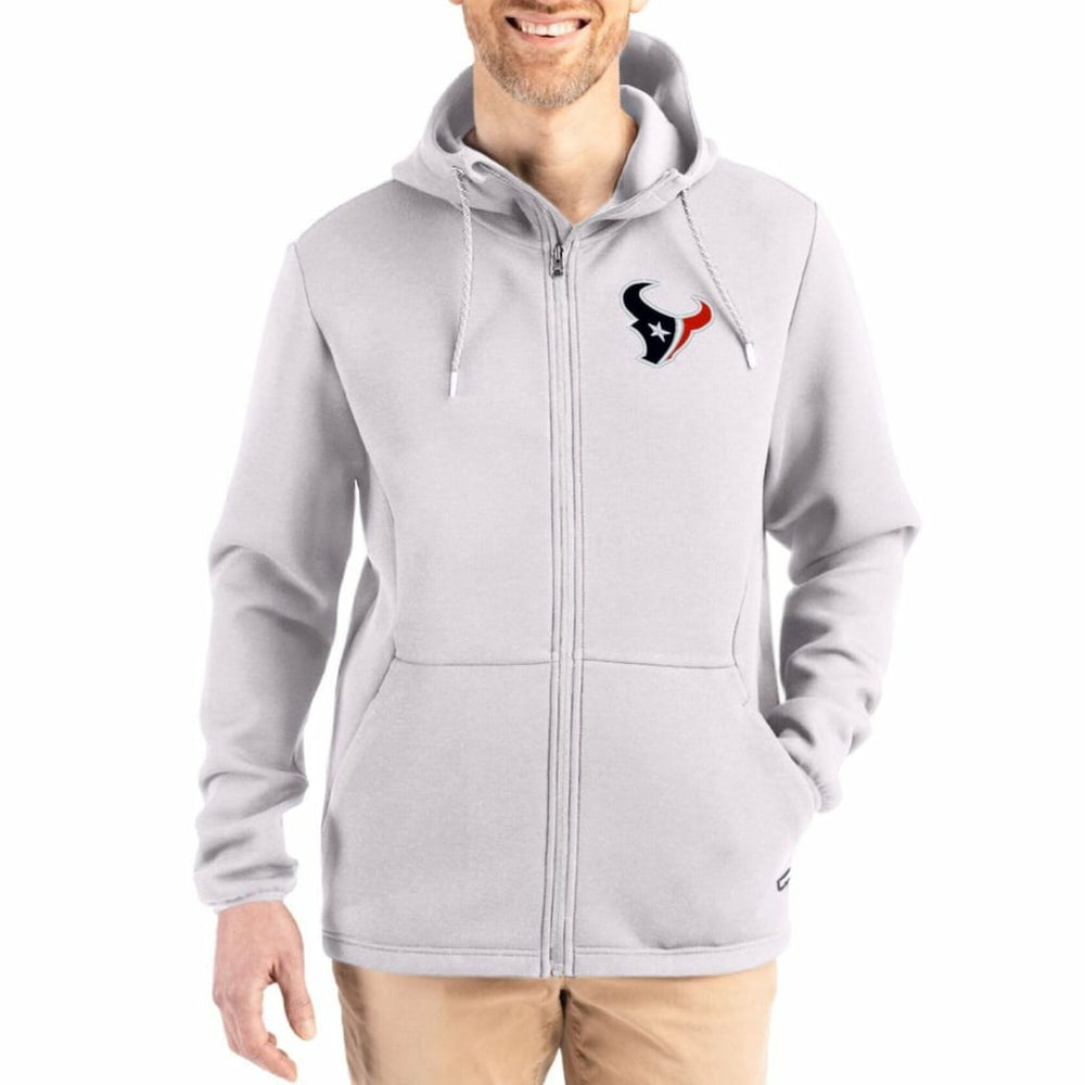 Houston Texans Cutter & Buck Roam Epic Comfort Recycled Full-Zip Hoodie Jacket | NFL Near me