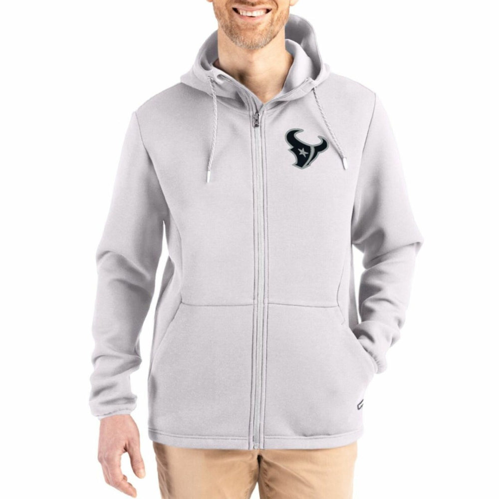 Houston Texans Cutter & Buck Roam Epic Comfort Recycled Full-Zip Hoodie Jacket | NFL On sale