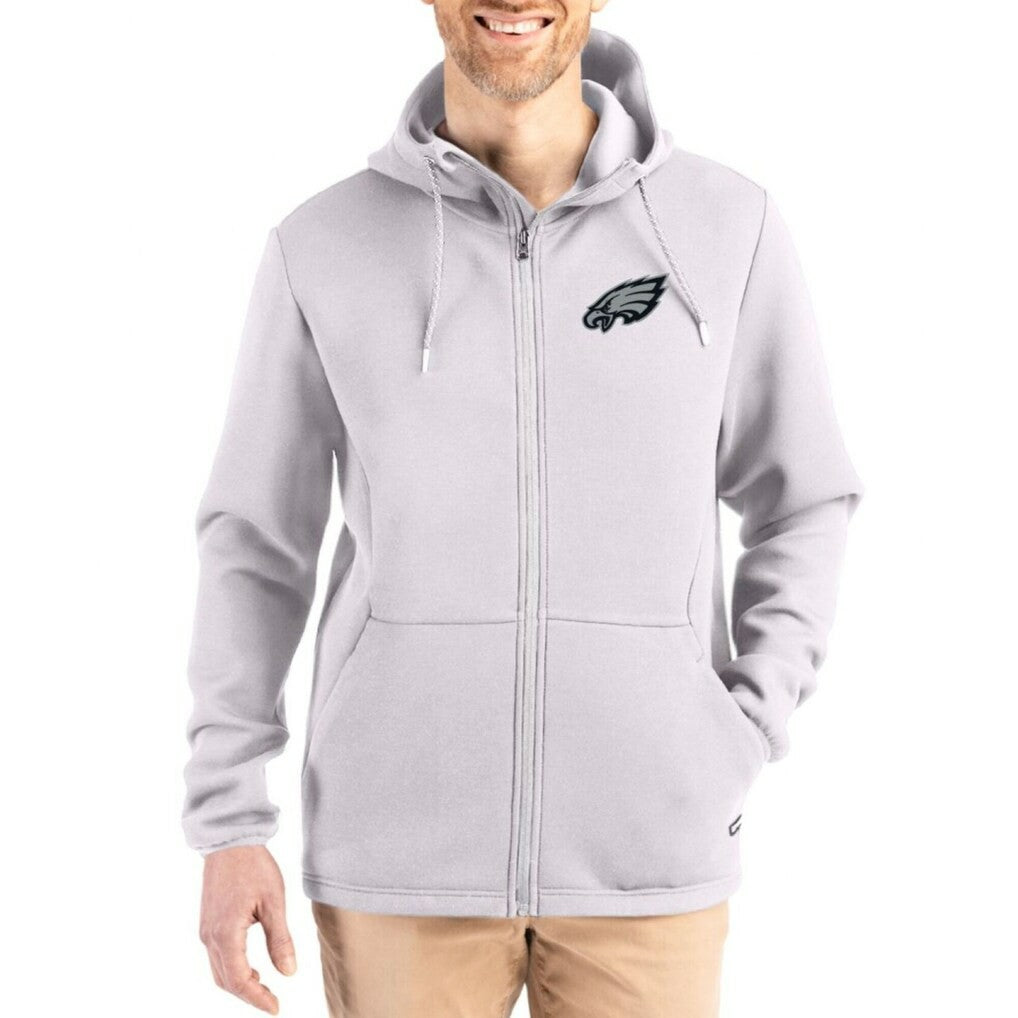 Philadelphia Eagles Cutter & Buck Roam Epic Comfort Recycled Full-Zip Hoodie Jacket | NFL Near me