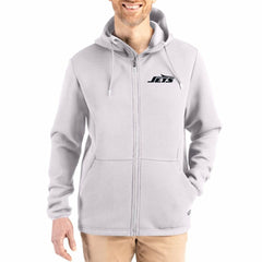 New York Jets Cutter & Buck Roam Epic Comfort Recycled Full-Zip Hoodie Jacket | NFL Near me