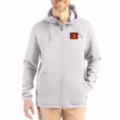 Cincinnati Bengals Cutter & Buck Roam Epic Comfort Recycled Full-Zip Hoodie Jacket | NFL Discount