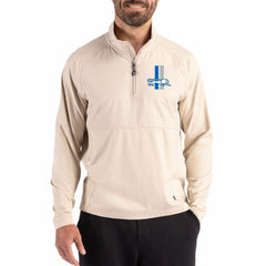 Detroit Lions Cutter & Buck Adapt Eco Knit Hybrid Recycled Quarter-Zip Jacket | NFL US