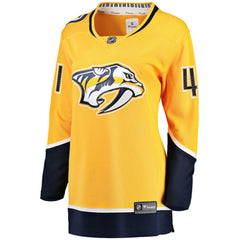 Nicolas Hague Nashville Predators Fanatics Women's Home Breakaway Jersey -  NHL Jerseys