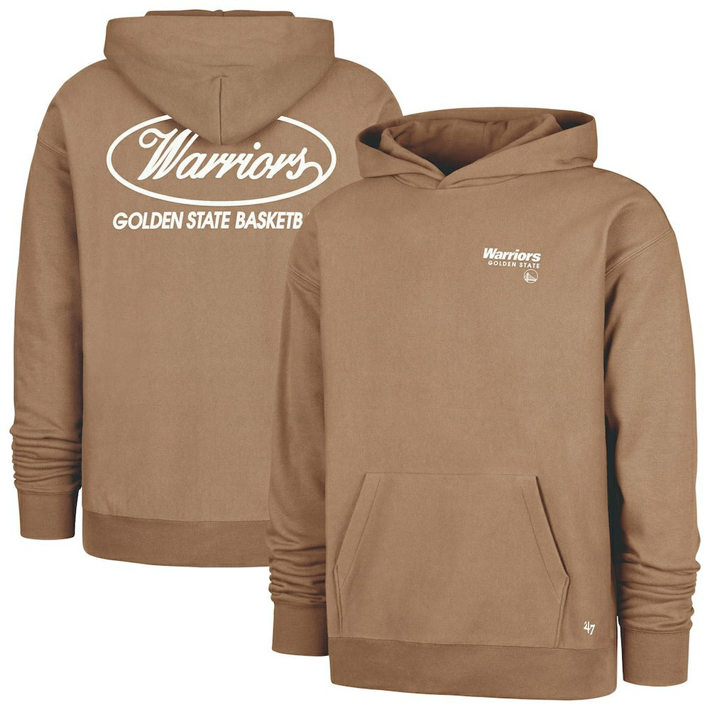 Khaki Golden State Warriors '47 Triple Double Foundation Premium Hoodie Sweatshirt sale | NBA