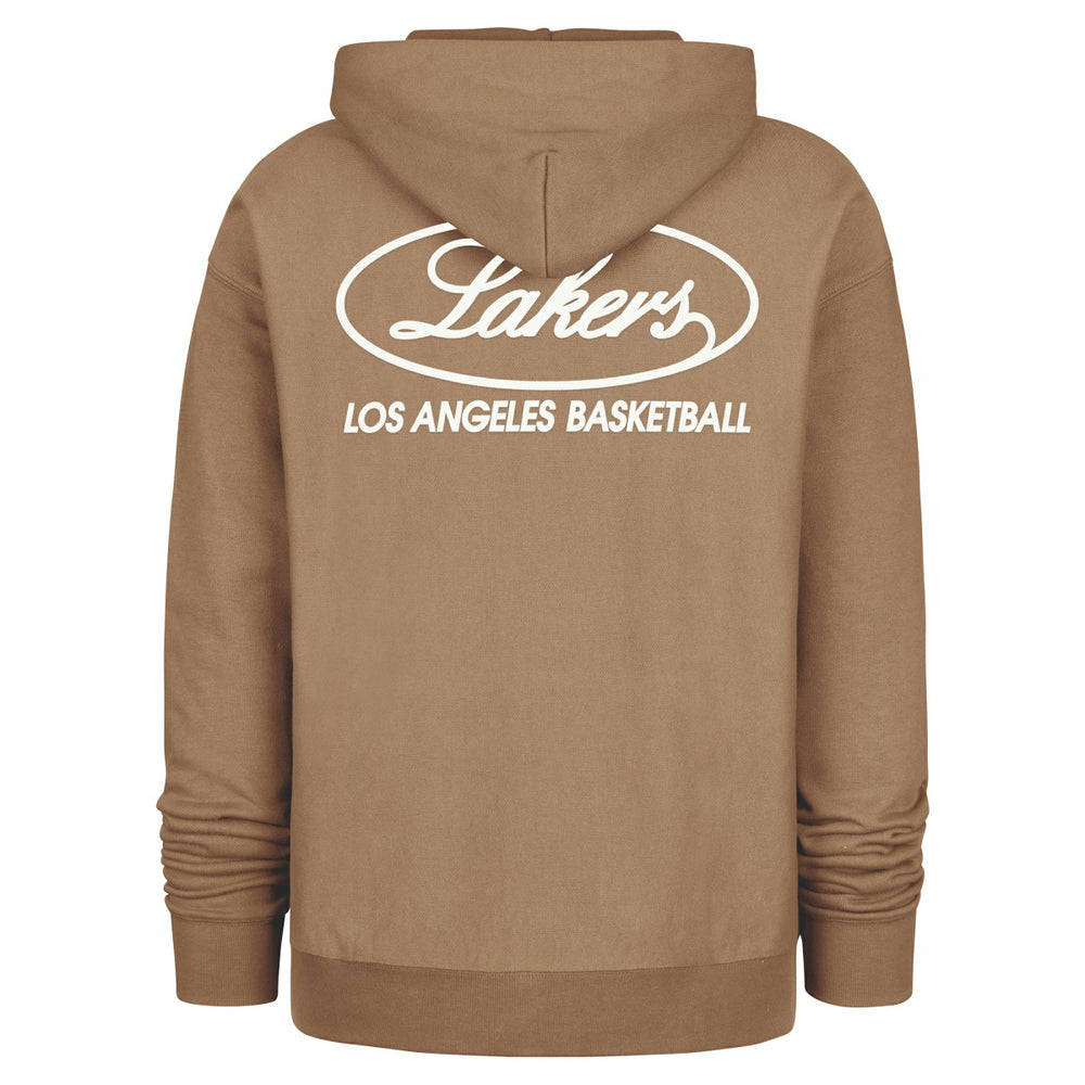 Khaki Los Angeles Lakers '47 Triple Double Foundation Premium Hoodie Sweatshirt | NBA
