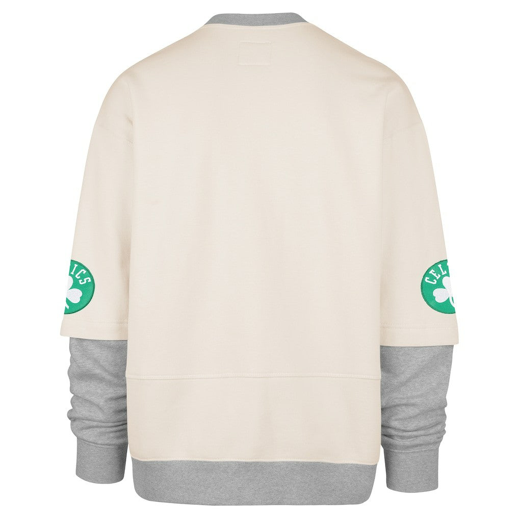 Cream Boston Celtics '47 Crossover Collection Trifecta Double Layered Fleece Sweatshirt | NBA