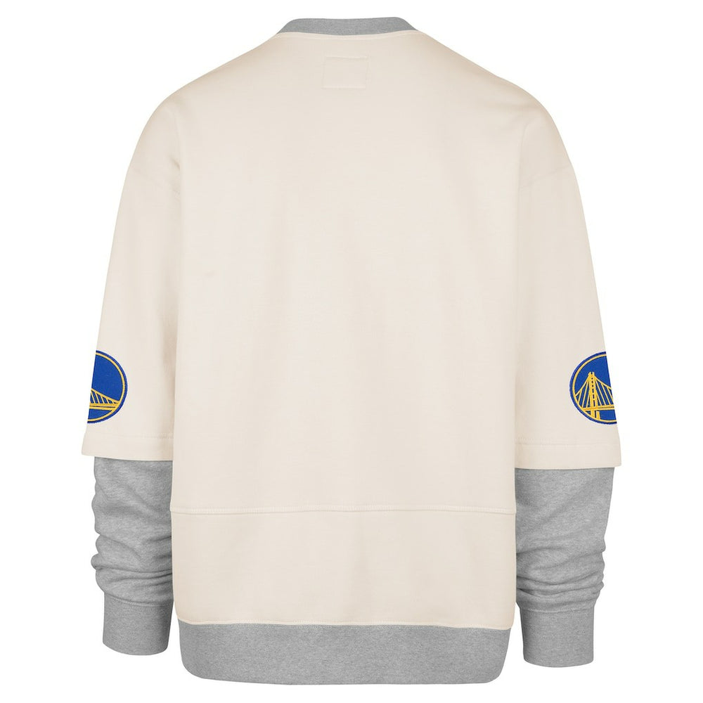 Cream Golden State Warriors '47 Crossover Collection Trifecta Double Layered Fleece Sweatshirt sale | NBA