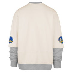 Cream Golden State Warriors '47 Crossover Collection Trifecta Double Layered Fleece Sweatshirt sale | NBA