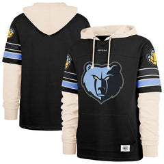 Black Memphis Grizzlies '47 Split Zone Cornerback Duo Hoodie | NBA
