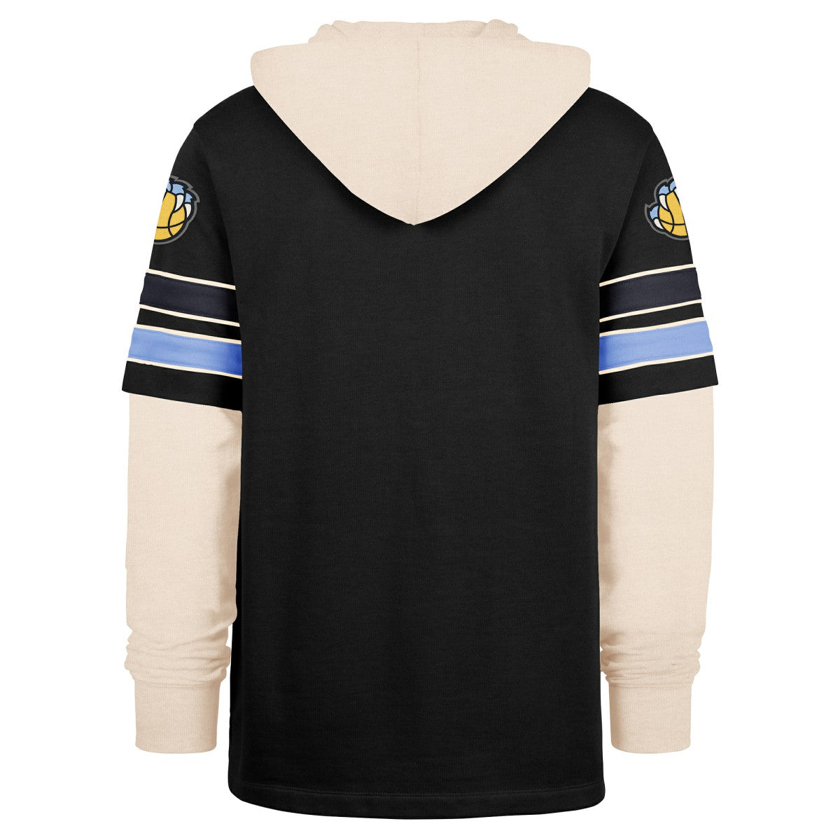 Black Memphis Grizzlies '47 Split Zone Cornerback Duo Hoodie | NBA