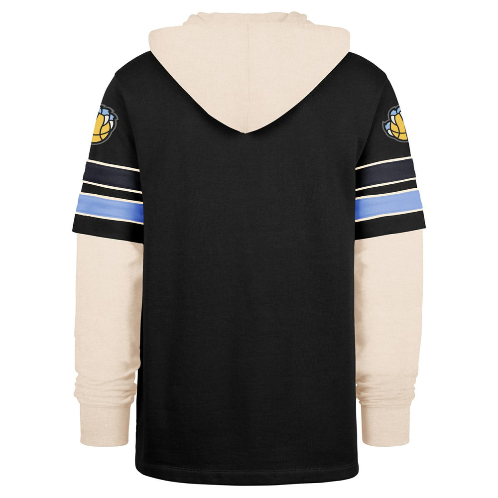 Black Memphis Grizzlies '47 Split Zone Cornerback Duo Hoodie | NBA