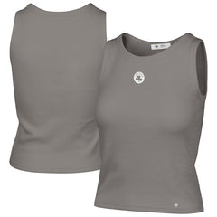 Gray Boston Celtics '47 Women's Cropped Skyhook Baby Rib Tank | NBA