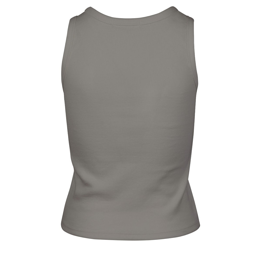 Gray New York Knicks '47 Women's Cropped Skyhook Baby Rib Tank | NBA