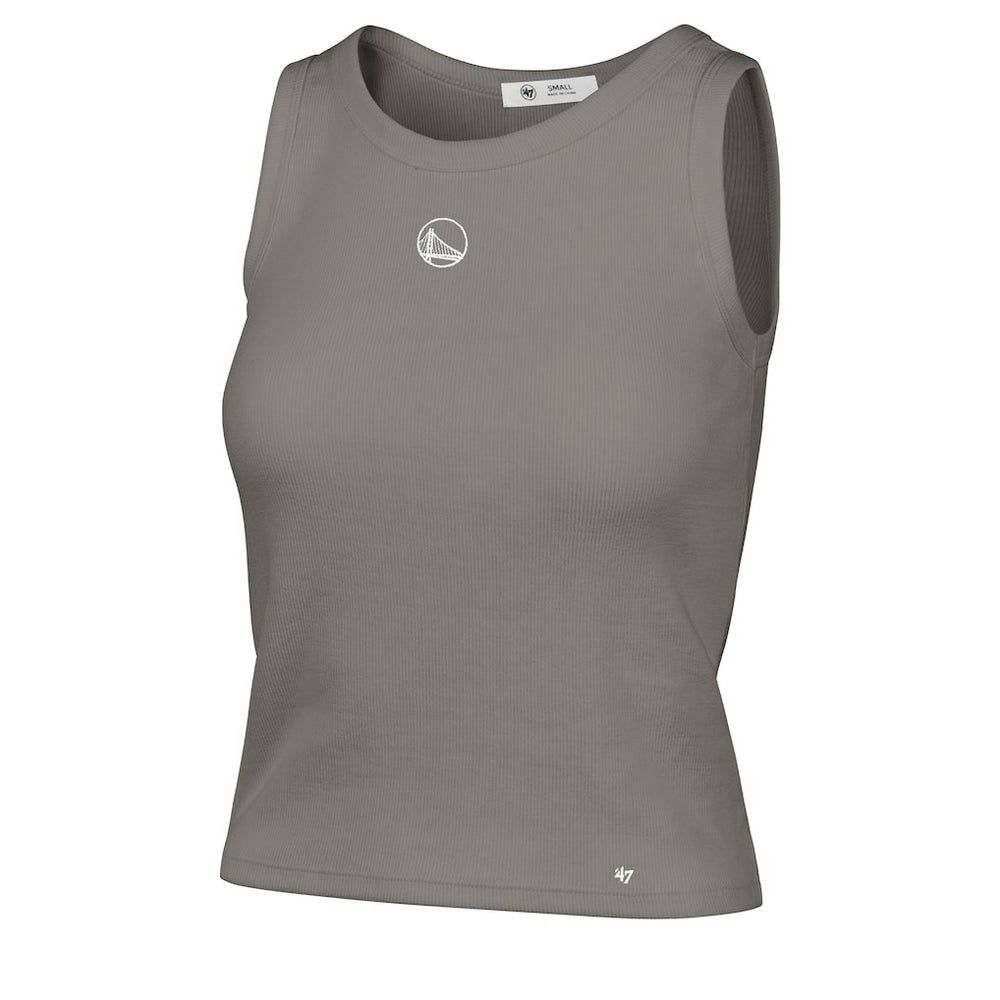 Gray Golden State Warriors '47 Women's Cropped Skyhook Baby Rib Tank sale | NBA