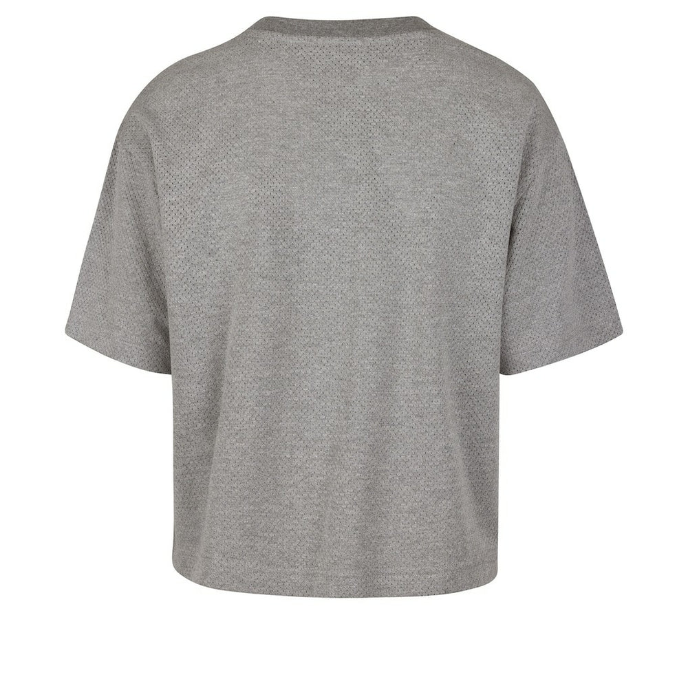Gray Cleveland Cavaliers '47 Women's Pivot Drop Needle Cropped T-Shirt sale | NBA