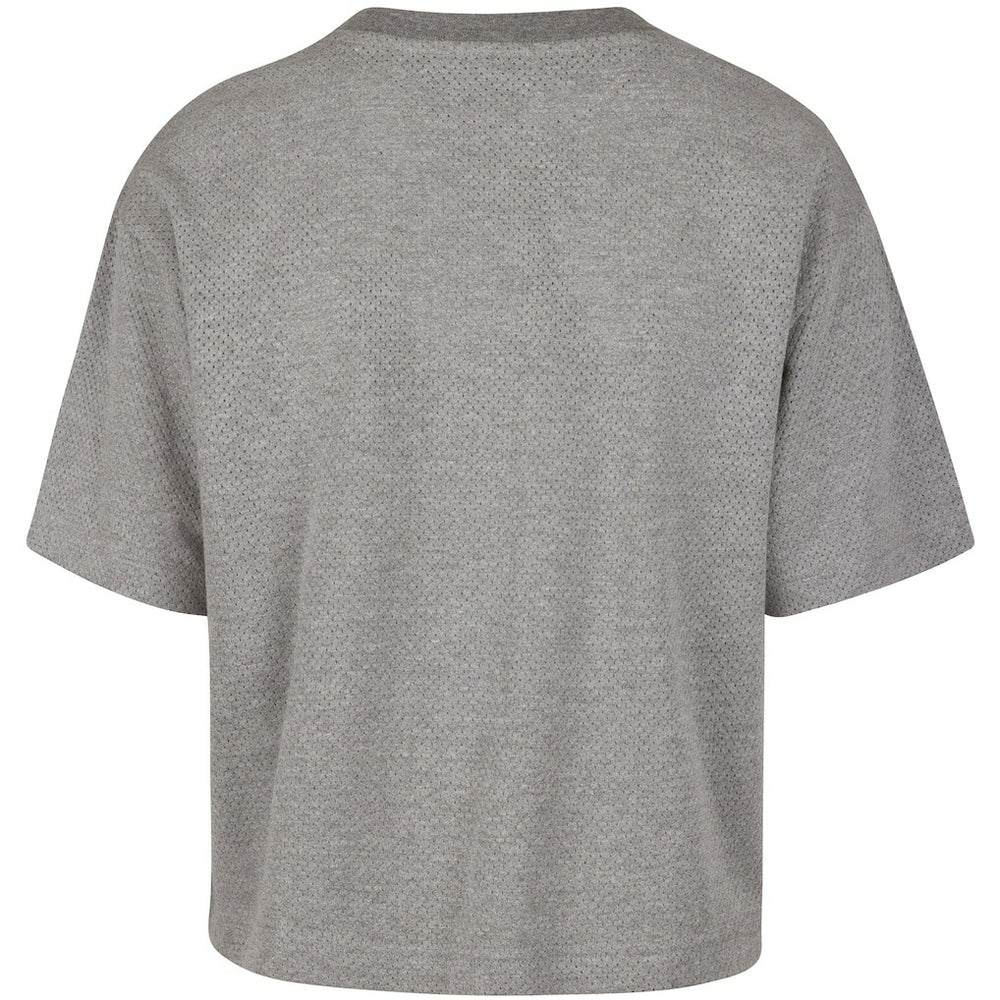 Gray Boston Celtics '47 Women's Pivot Drop Needle Cropped T-Shirt | NBA