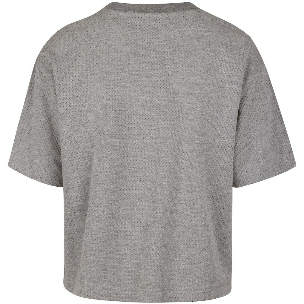 Gray Golden State Warriors '47 Women's Pivot Drop Needle Cropped T-Shirt sale | NBA