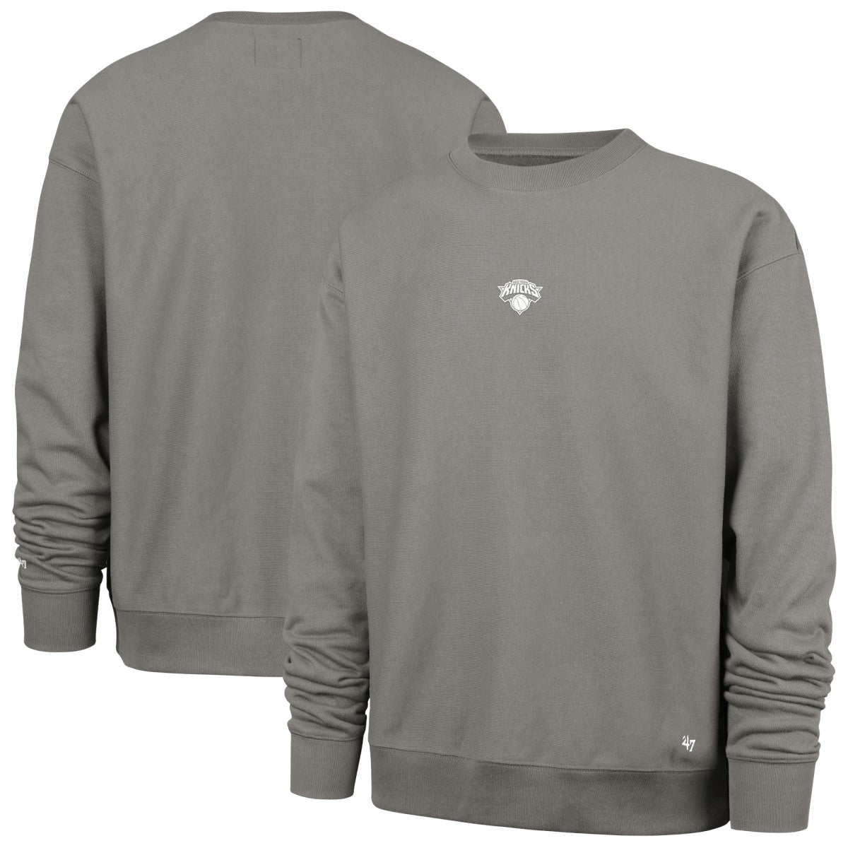 Gray New York Knicks '47 Offside Foundation Crew Neck Sweatshirt | NBA