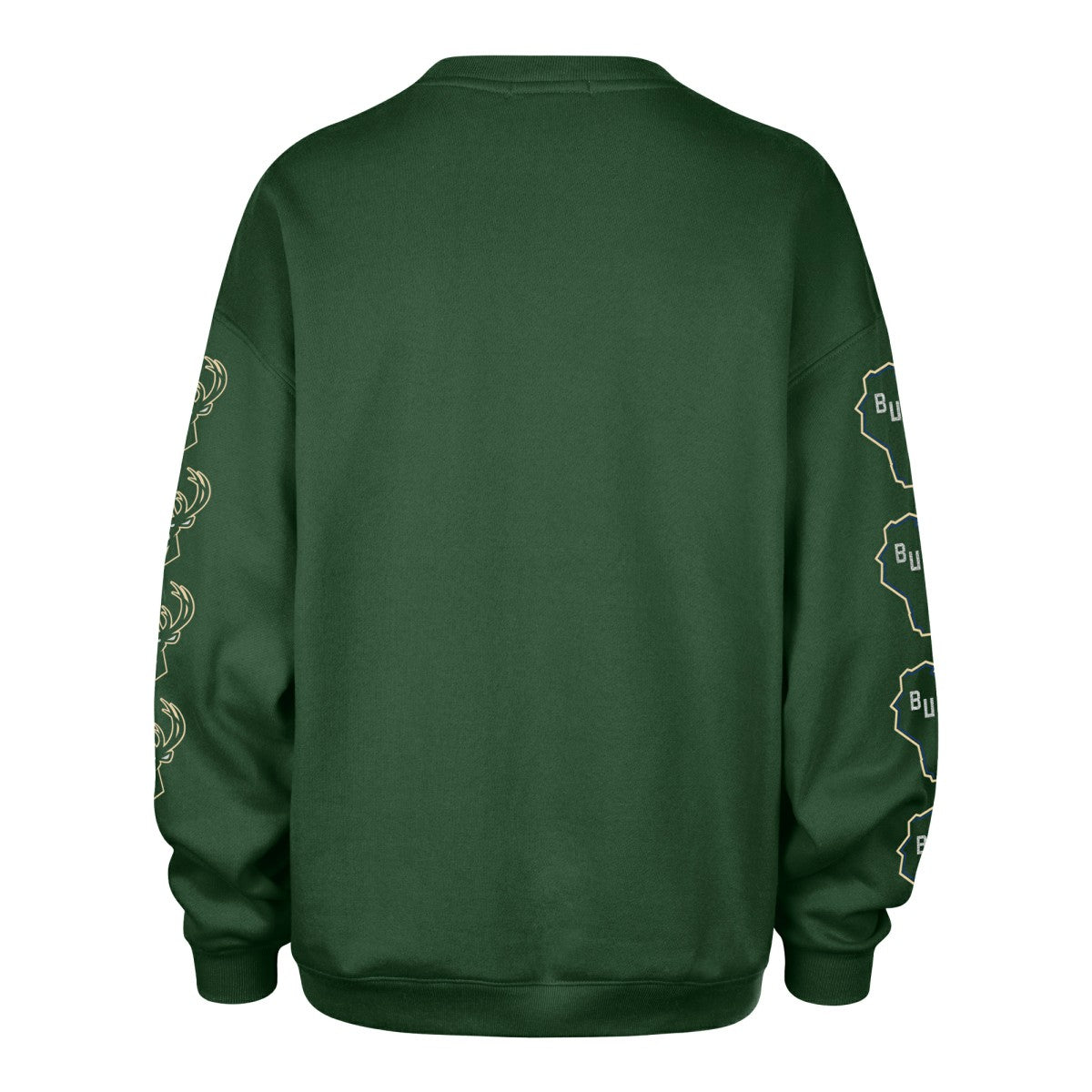 Hunter Green Milwaukee Bucks '47 Women's Go Big Oversized Sweatshirt | NBA