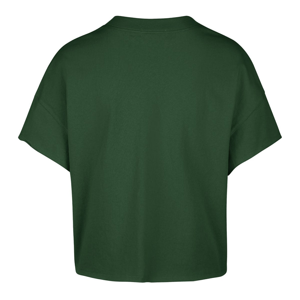 Hunter Green Milwaukee Bucks '47 Women's Elation Oversized Notch Neck T-Shirt | NBA